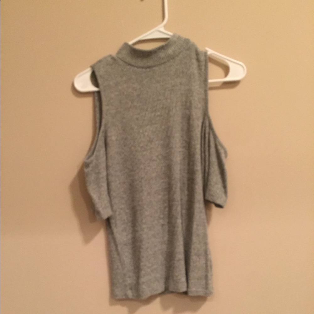 sweater with shoulder slits